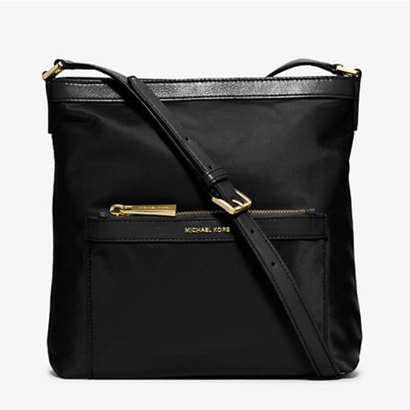 Michael Kors Handbags - Michael Michael Kors Morgan Medium Nylon Crossbody Black